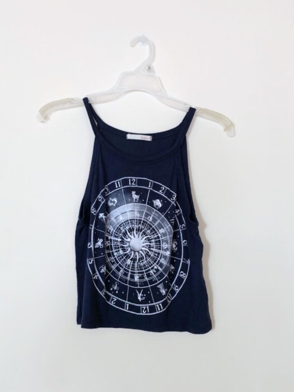 Papaya Navy blue tank top, Lightweight zodiac singes top ✿
